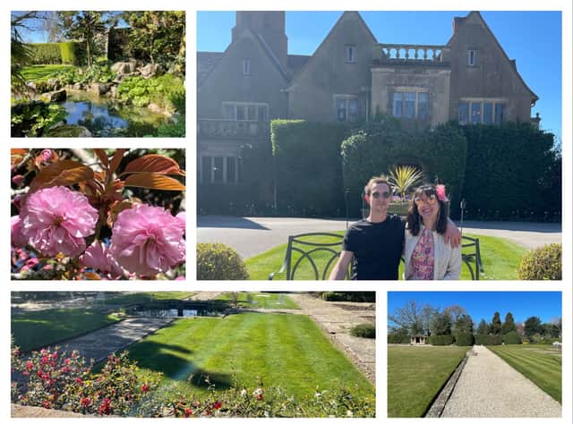 NationalWorld reporter Rochelle Barrand with her partner Callum during a stay at Mallory Court Hotel and Spa, Leamington Spa, and some of the views of the gardens. Photos by Rochelle Barrand.