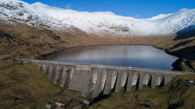 The Force is strong with water from the reservoir rotating turbines at Cruachan Power Station to power almost 1 million homes