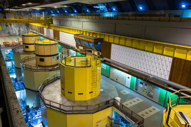 Cruachan Power Station turbines generate up to 440 megawatts of electricity in seconds – enough to power almost 1 million homes at lightspeed.
