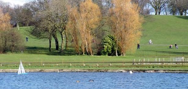 Barshaw Park is the business, the very best in the business, it must be said. It rivals even Glasgow's best parks, here's why: little model boats driven around in the pond, swans, huge play park, open and forested space, a model railway fit with an active community group putting on shows every weekend, and it's incredibly dog friendly.