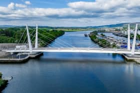 The Renfrew Bridge one day ahead of opening (Thursday, May 8)