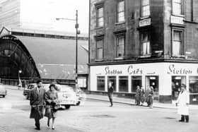 Station Cafe pictured on the corner of Dundas Street and Cathedral Street in 1963.
