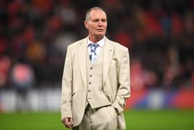 Paul Gascoigne looks on during a match