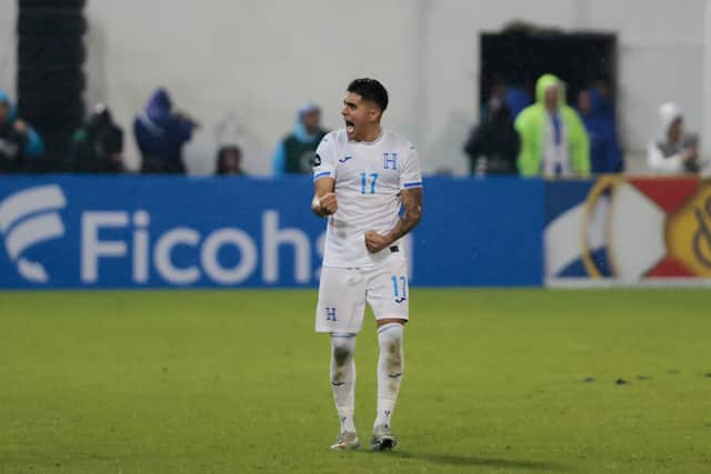 Luis Palma of Honduras will return to Celtic Park in the summer after his loan spell at Olympiakos