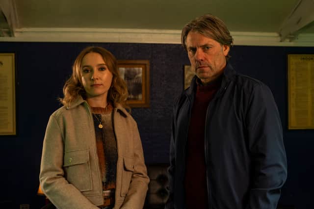 Rose Ayling-Ellis and John Bishop in Code of Silence