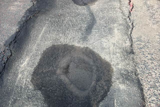 A sinkhole has appeared on St Vincent Street