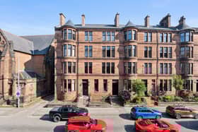 The front of the property on Hyndland Road in Glasgow's West End. 