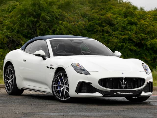 The Gran Cabrio, available at the new Arnold Clark Maserati showroom in Glasgow.