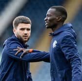 Rangers midfield duo Nicolas Raskin and Mohamed Diomande.