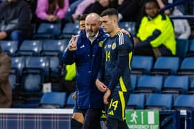 Lennon Miller made an impressive full debut for Scotland in the 4-0 win over Liechtenstein.