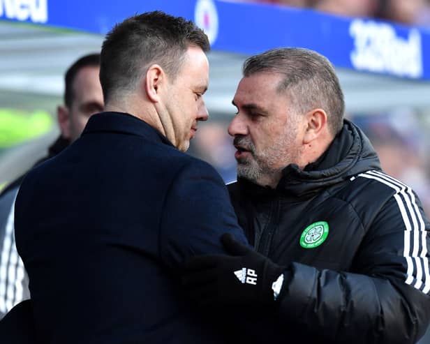 Former Rangers Head Coach Michael Beale and ex Celtic Manager Ange Postecoglou