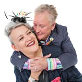 Gerrie and Susan Douglas-Scott - the first same-sex couple to legally marry in Glasgow.