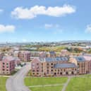 A CGI image of the new homes set to be constructed in Sighthill.