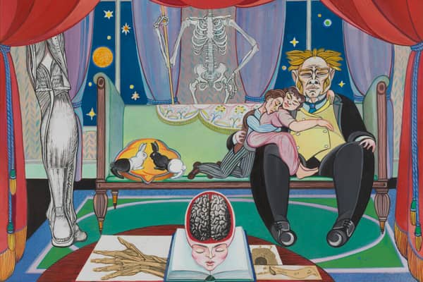 The original design artwork for Poor Things – Alasdair Gray's novel published in 1992.