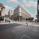 The proposed façade as seen from Sauchiehall Street at the new Vita development on the site formerly occupied by the O2 ABC.