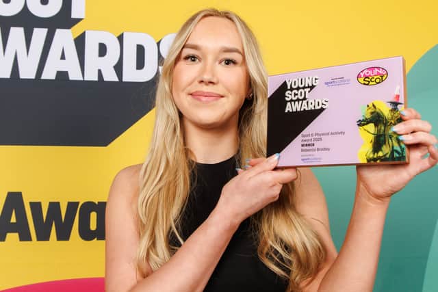 Rebecca Bradley was named as one of Scotland's most inspiring young people at Young Scot Awards.