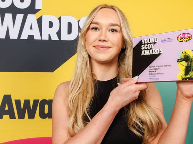 Rebecca Bradley was named as one of Scotland's most inspiring young people at Young Scot Awards.