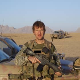 Dan Jarvis - now Security Minister - served in Helmand, Afghanistan (2007)