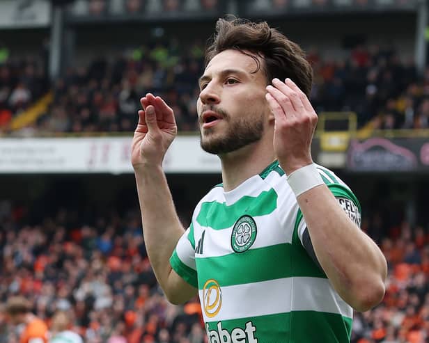 Celtic's Nicolas Kuhn has been linked with RB Leipzig, Newcastle United and Como in this transfer window (Pic: Getty)