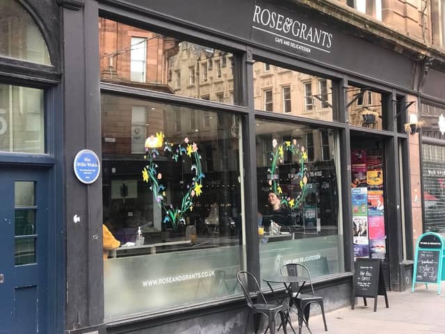 Rose & Grants on the Trongate has become well-known for its vegan square sausage.