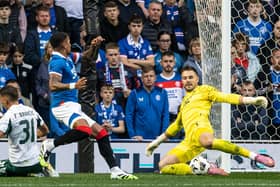Goalkeeper Jack Butland performed heroics for Rangers in the 2-0 victory over Panathinaikos at Ibrox. (Photo by Alan Harvey / SNS Group)