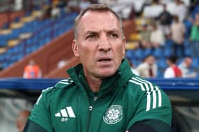 Celtic FC coach Brendan Rodgers looks on before the Como Cup match against Ajax