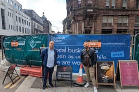 Nunzio and Mariano said their business is struggling as work takes place
