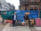 Nunzio and Mariano said their business is struggling as work takes place