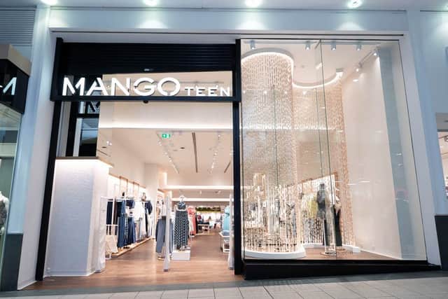 The store is the first Mango Teen to open in Scotland