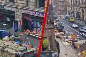 Epic Spider-Man ‘building leap’ is filmed on Glasgow street.