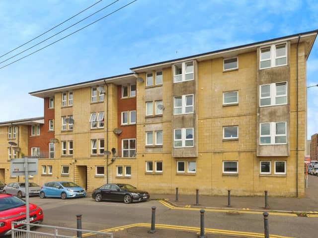 The front of the property on Coplaw Street in Glasgow's Southside. 