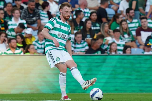 Liam Scales in action for Celtic.