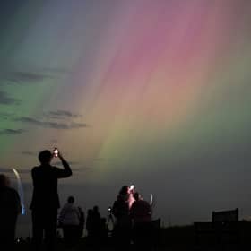 The Northern Lights as seen over Whitley Bay, in England's North East, last year