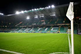 A general view of inside Celtic Park stadium