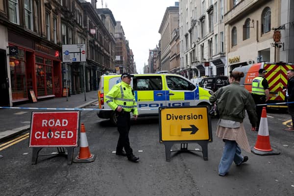 Multiple road sin Glasgow city centre remain closed.