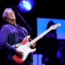 Rock legend Eric Clapton at the Royal Albert Hall