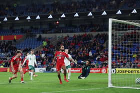 Thomas was on target for Wales in their friendly stalemate against Northern Ireland.