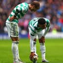 Benjamin Nygren and Alex Oxlade-Chamberlain of Celtic 