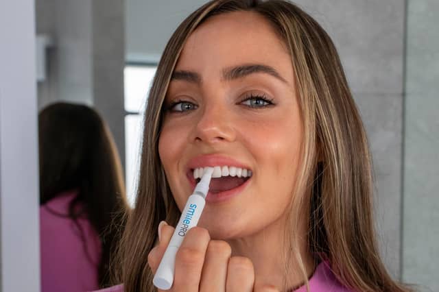 There's a way to enjoy your daily coffee or tea and still whiten your smile with SmilePro.