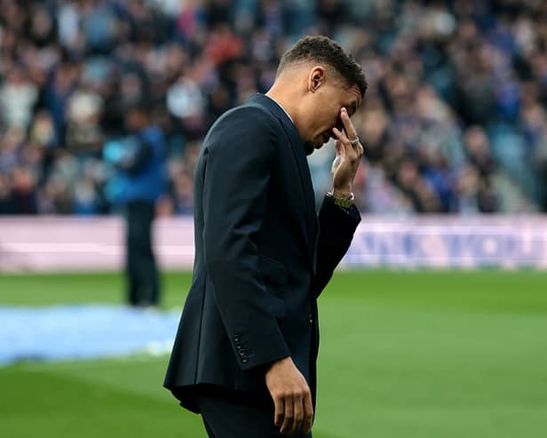 James Tavernier of Rangers dejected