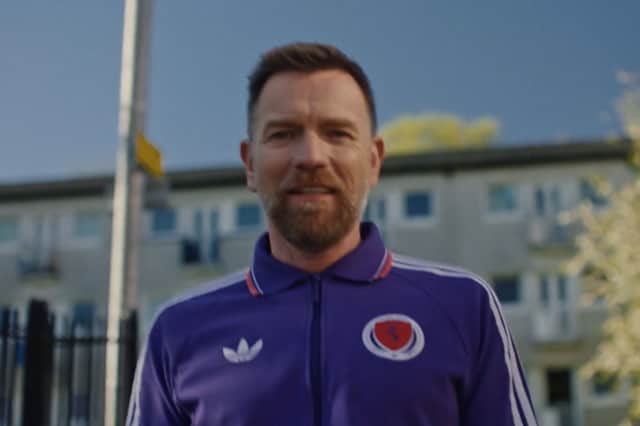 Ewan McGregor announces Scotland World Cup squad in powerful video.