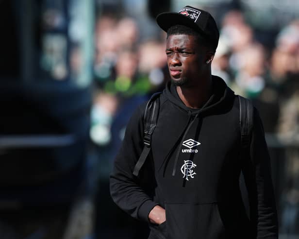 Emmanuel Fernandez of Rangers arrives at the stadium prior to the Premier League match between Celtic and Rangers at Celtic Park on May 10, 2026 (Pic: Getty)
