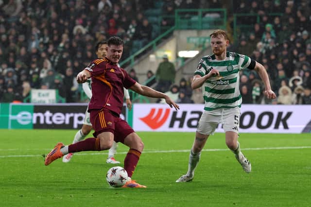 Ferguson was on target twice for Roma against Celtic in December.