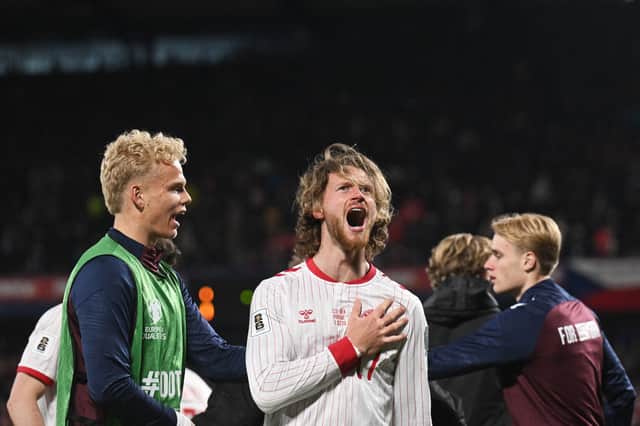 Danish striker finalised Celtic move earlier in the week.