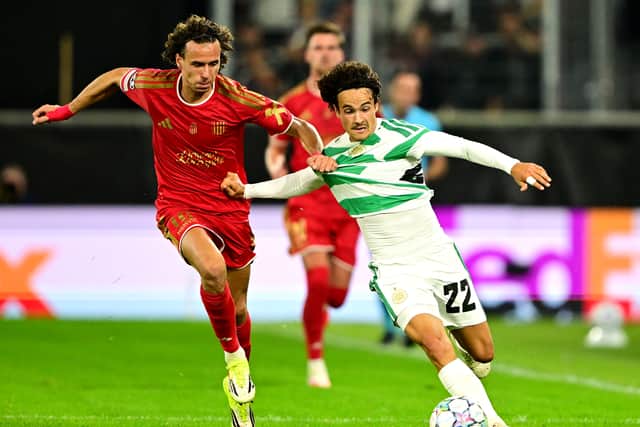 Baur in action for Celtic.