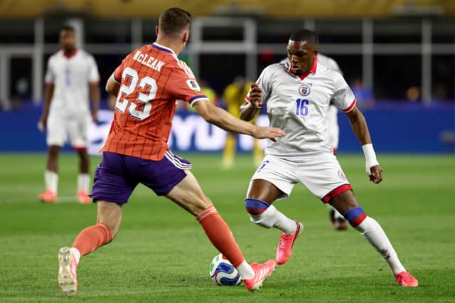 Striker featured against Scotland at the World Cup.