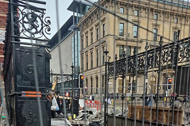 There has been anger after historic cast ironworks were damaged during the demolition
