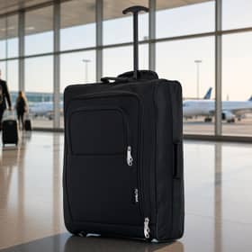 The Flymax 55x40x20cm cabin bag is currently reduced to £18.69 on Amazon.
