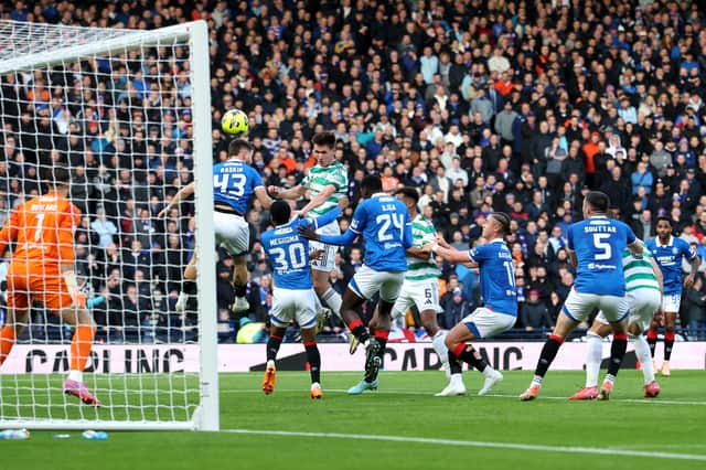 Striker scored a header against Rangers in November's League Cup semi-final.