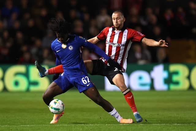 Striker signed on loan from Chelsea last week.